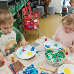 V knihovně - tvoření